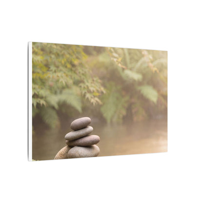 Cozy River Stones Canvas Art - Japanese Pattern Japandi