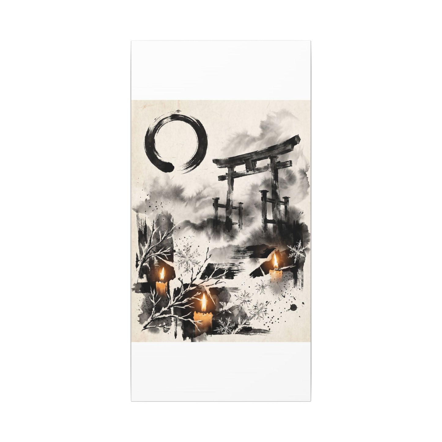 Candlelight Torii Gate Canvas Art - Zen Datsuzoku