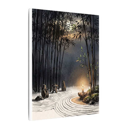 Tranquil Bamboo Grove Canvas Art - Karesansui Zen