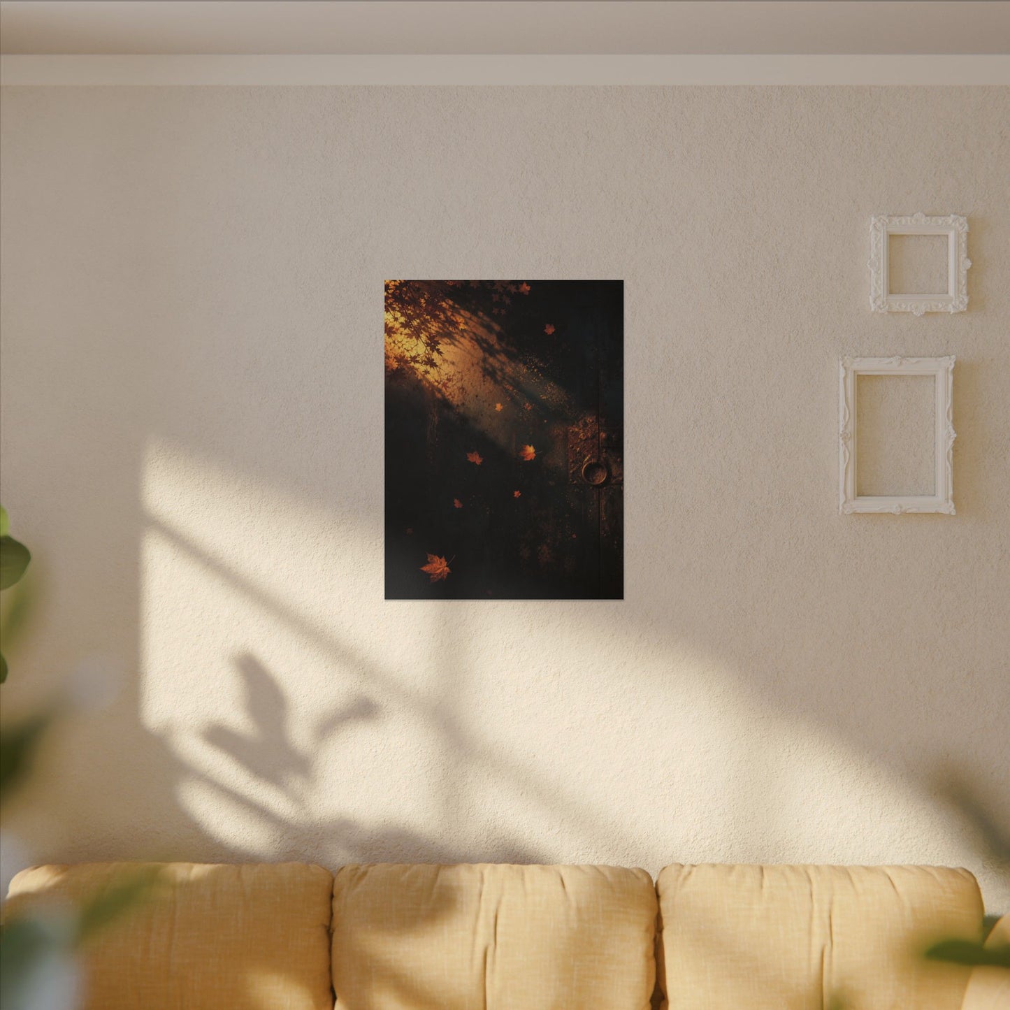 Dark Japandi Rust Patina in Golden Hour | Shadow Zen Canvas Art
