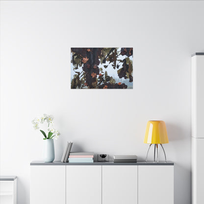 Rust Patina Charcoal Ink Canvas Art | Sophisticated Dark Japandi Art