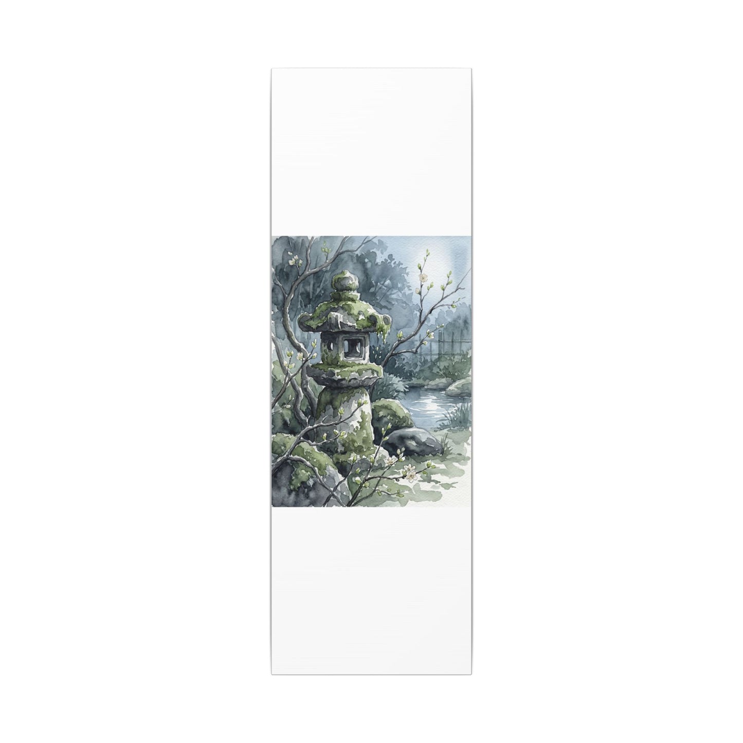 Moonlight Stone Lantern Canvas Art - Japandi Seijaku