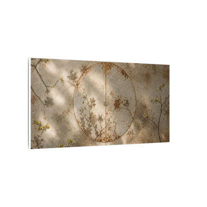 Japandi Rust Patina in Dappled | Japanese Pattern Canvas Art