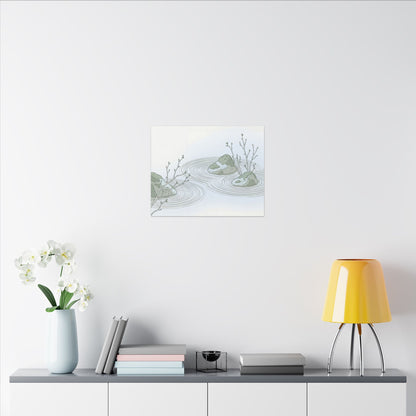 Moonlight Rock Garden Canvas Art - Japandi Ma