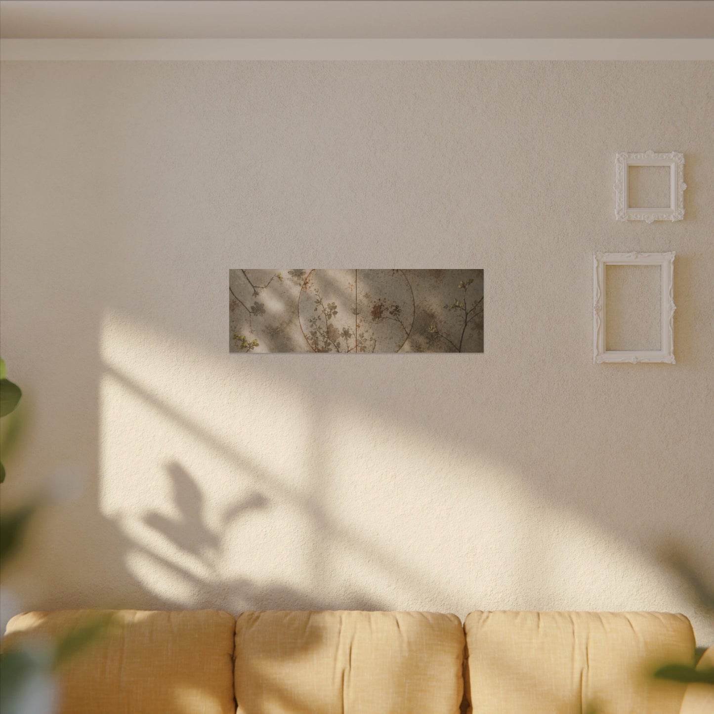 Japandi Rust Patina in Dappled | Japanese Pattern Canvas Art