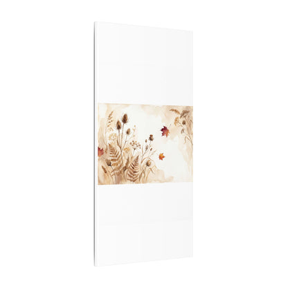 Dried Flowers Canvas Art | Autumn Japandi Watercolor Art