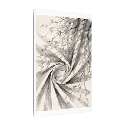 Silk Drape Spring Canvas Art | Zen Contemplative Design