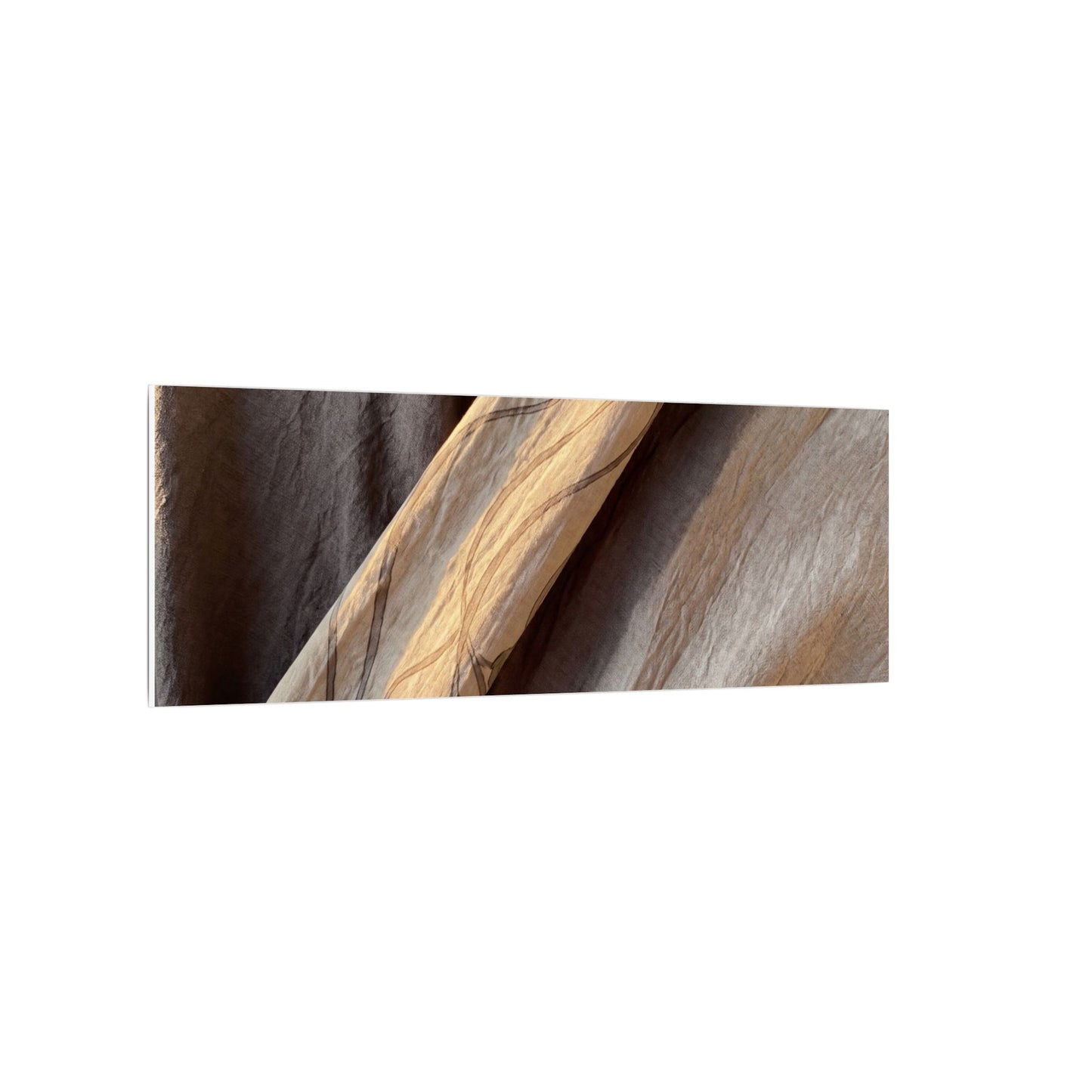 Warm Silk Drape Canvas Art - Japanese Pattern Japandi