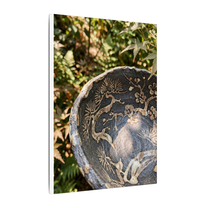 Ceramic Bowl Canvas Art | Summer Japandi Japanese Pattern Art
