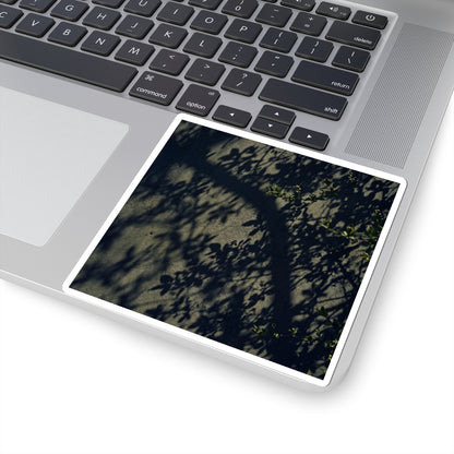 Dark Japandi Shadow Play in Dappled | Moody Minimal Sticker