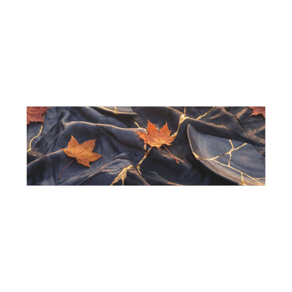 Golden Hour Silk Drape Canvas Art - Kintsugi Shibui