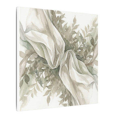 Summer Silk Drape Watercolor Canvas Art | Cozy Decor