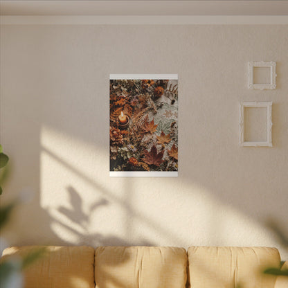 Candlelight Dried Flowers Canvas Art - Japandi Seijaku