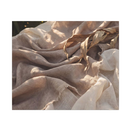 Silk Drape Summer Canvas Art | Japandi Neutral Design