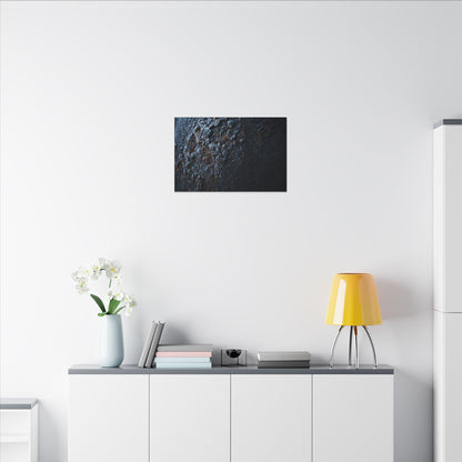 Rust Patina Canvas Art | Winter Dark Japandi Shadow Zen Art