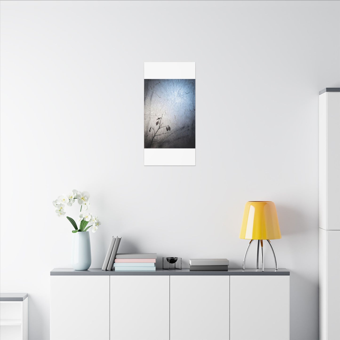 Moonlight Shoji Screen Canvas Art - Japandi Shibui