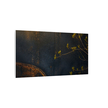 Spring Rust Patina Dark Texture Canvas Art | Moody Decor