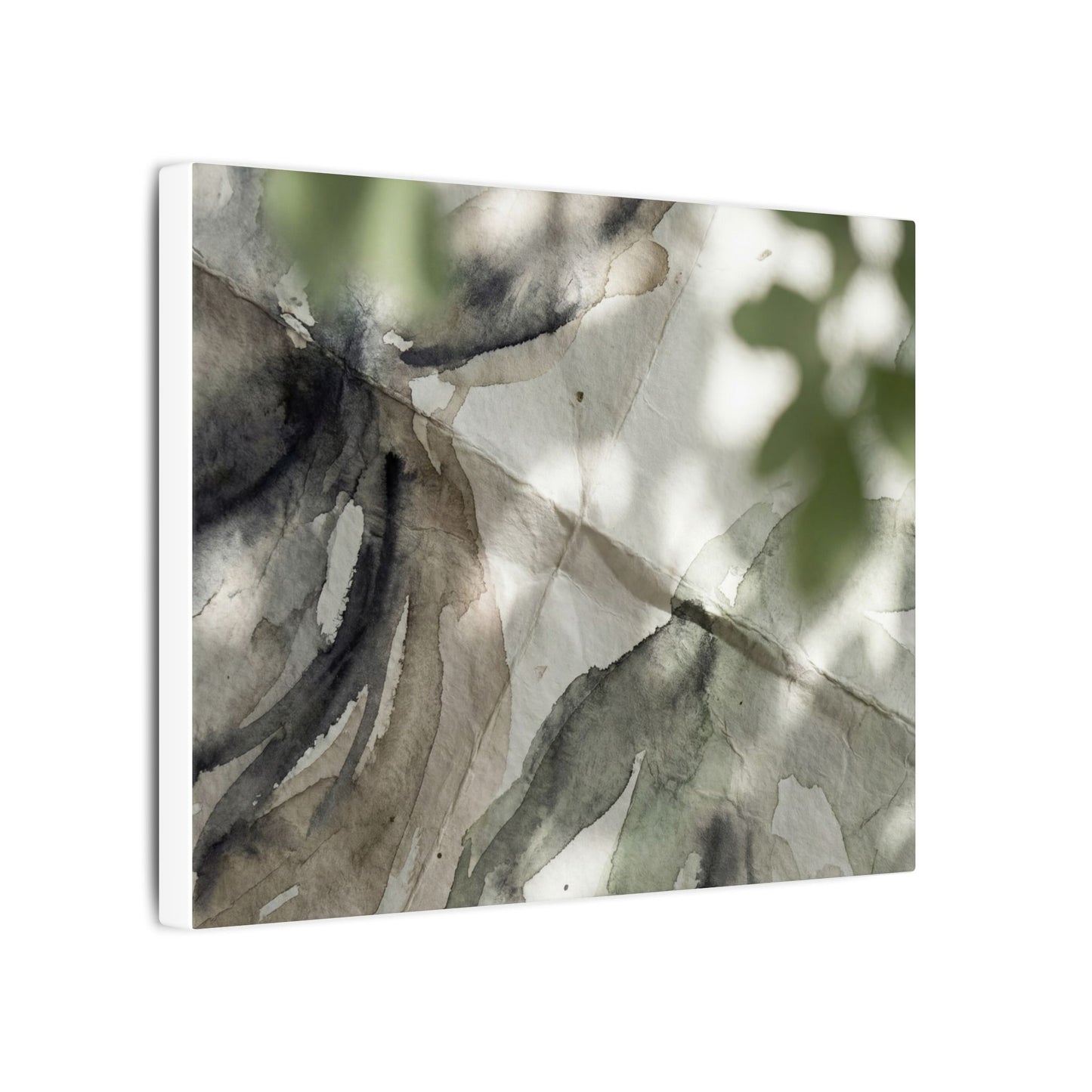 Spring Paper Fold Watercolor Canvas Art | Warm Decor