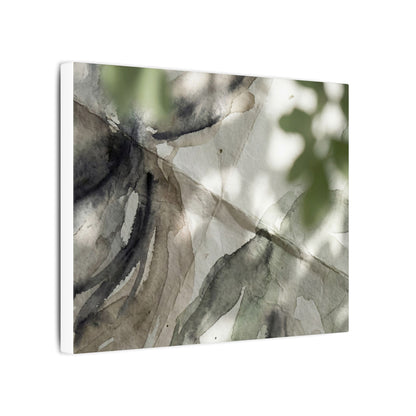 Spring Paper Fold Watercolor Canvas Art | Warm Decor