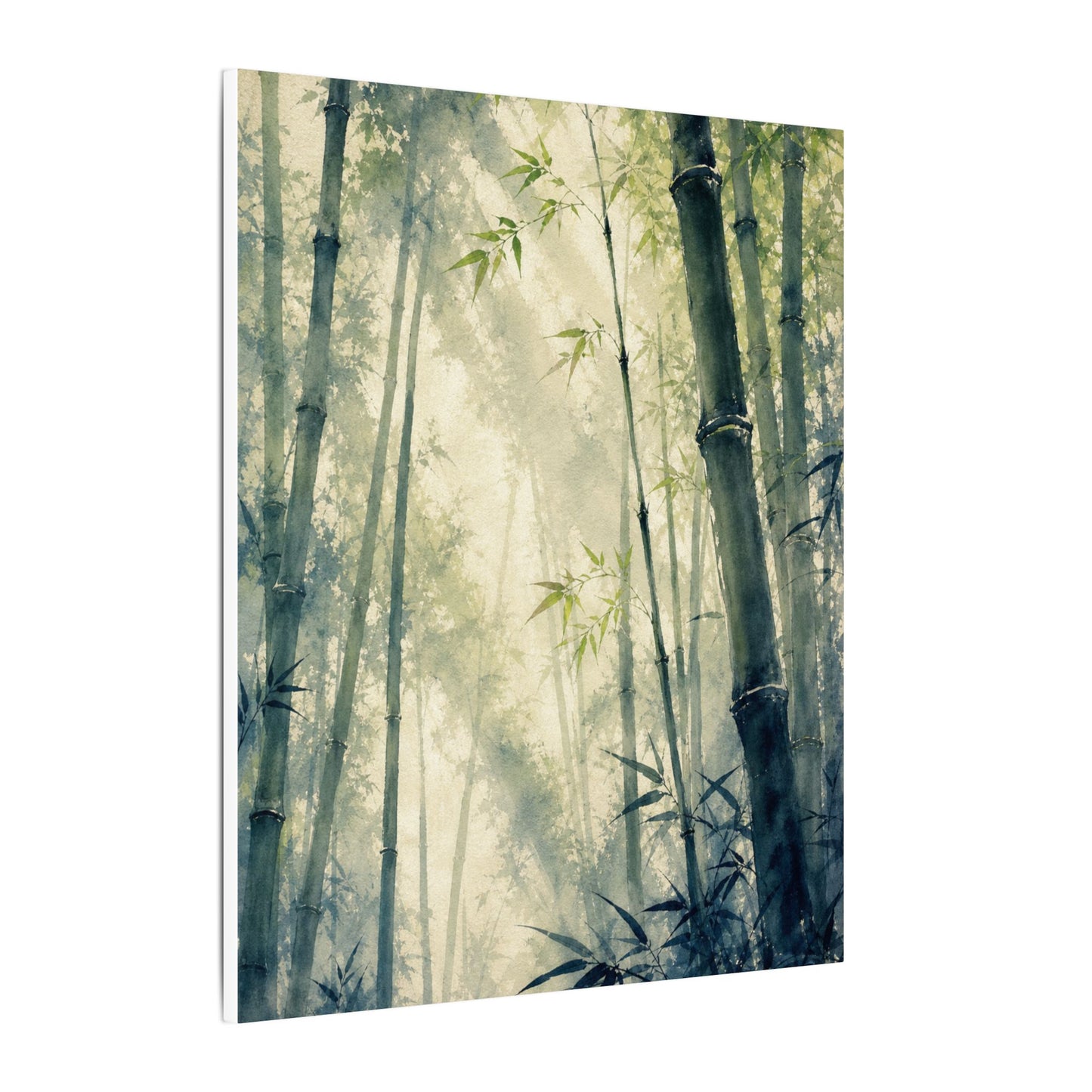Bamboo Grove Spring Canvas Art | Zen Serene Design