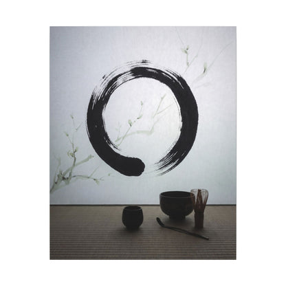 Tea Ceremony Enso Canvas Art | Peaceful Zen Art