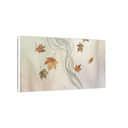 Incense Smoke Canvas Art | Autumn Japandi Watercolor Art