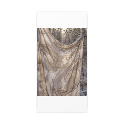 Ma Silk Drape Canvas Art - Japandi Japanese Pattern