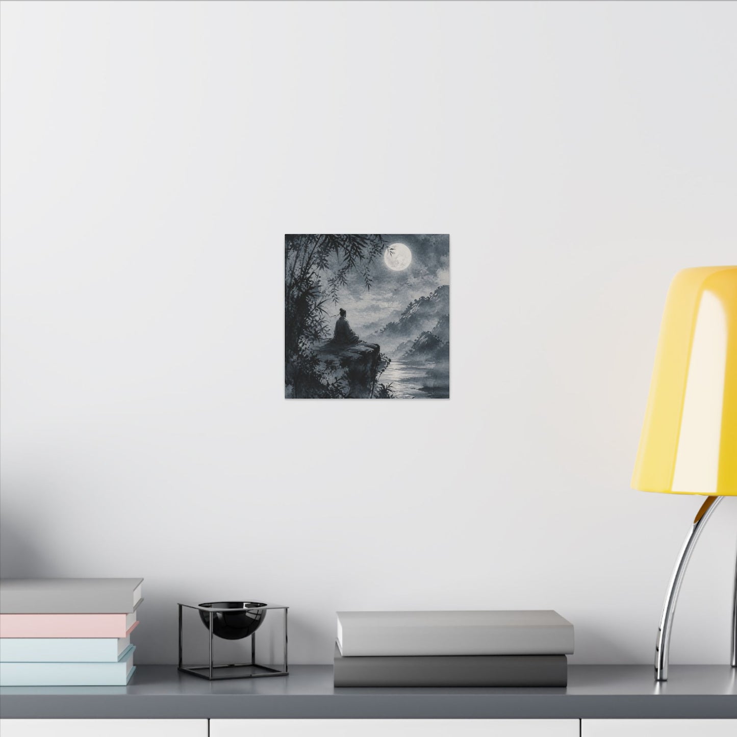 Ink Brushstroke Sumi E Canvas Art | Serene Zen Art