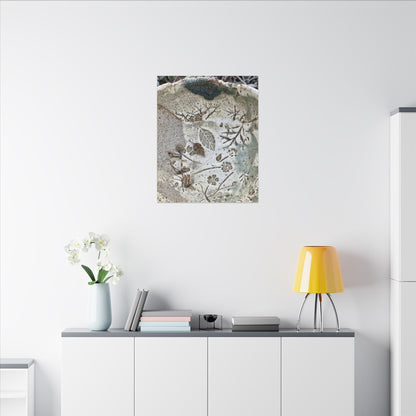 Ceramic Bowl Winter Canvas Art | Japandi Earthy Design