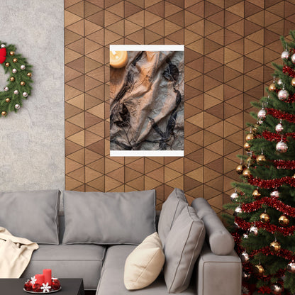 Silk Drape Texture Wall Art Print | Warm Japandi Art