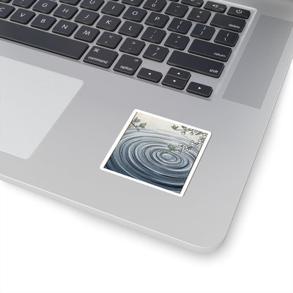 Water Ripple Spring Sticker | Zen Peaceful Design