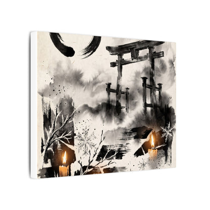 Candlelight Torii Gate Canvas Art - Zen Datsuzoku