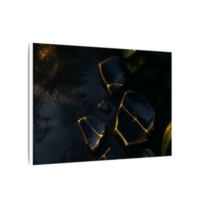 Summer Broken Pottery Moody Minimal Canvas Art | Atmospheric Decor