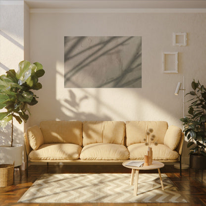 Shadow Play Japanese Pattern Canvas Art | Warm Japandi Art