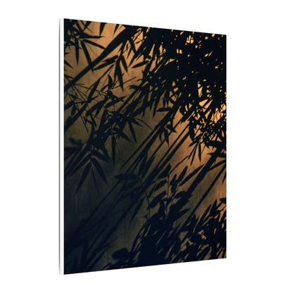 Sophisticated Shadow Play Canvas Art - Shadow Zen Dark Japandi