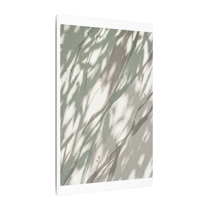Japandi Shadow Play in Dappled | Japanese Pattern Canvas Art