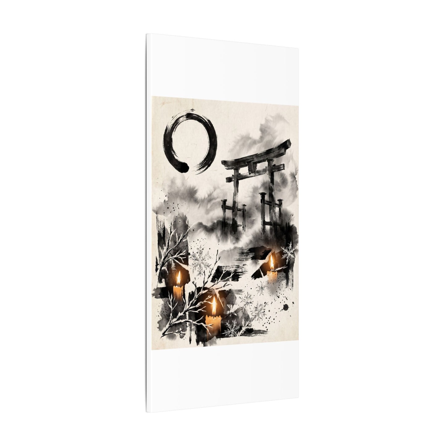 Candlelight Torii Gate Canvas Art - Zen Datsuzoku