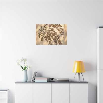Spring Wisteria Herbarium Canvas Art | Earthy Decor