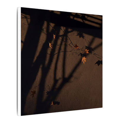 Shadow Play Autumn Canvas Art | Dark Japandi Luxurious Design