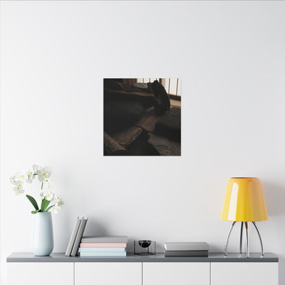 Dark Japandi Shadow Zen Canvas Art