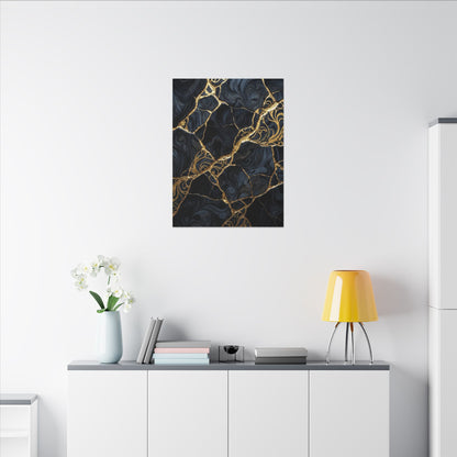 Kintsugi Gold Vein Canvas Art