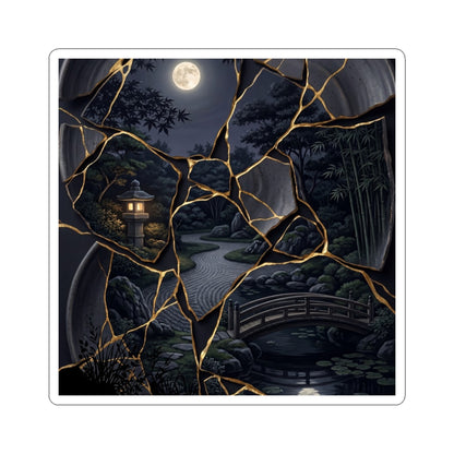 Summer Moonlit Garden Gold Repair Sticker | Beautiful Decor