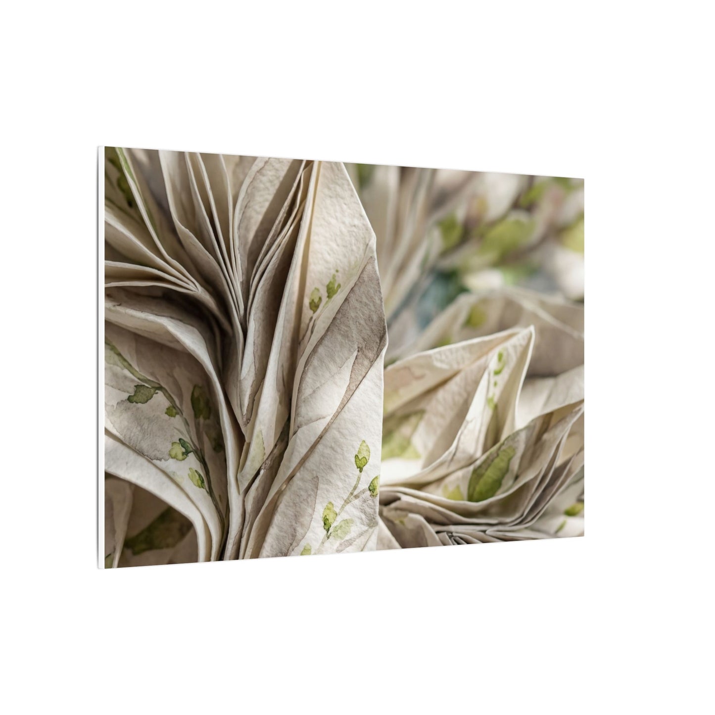 Fukinsei Paper Fold Canvas Art - Japandi Watercolor