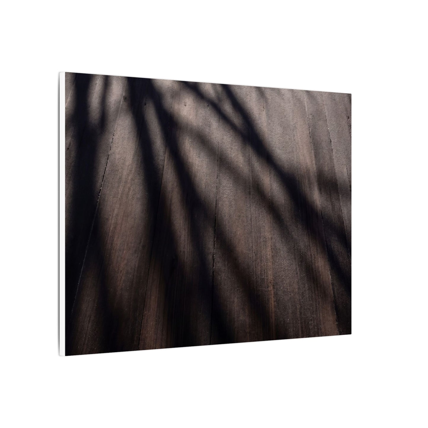 Dark Japandi Shadow Play in Dawn | Moody Minimal Canvas Art