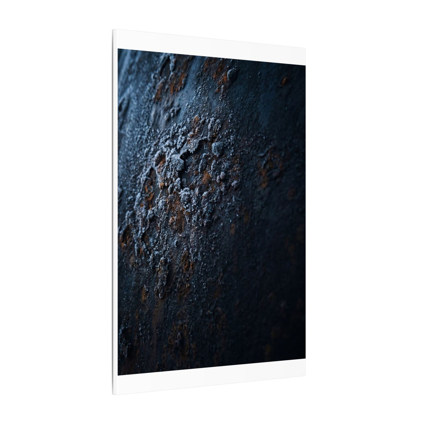 Rust Patina Canvas Art | Winter Dark Japandi Shadow Zen Art