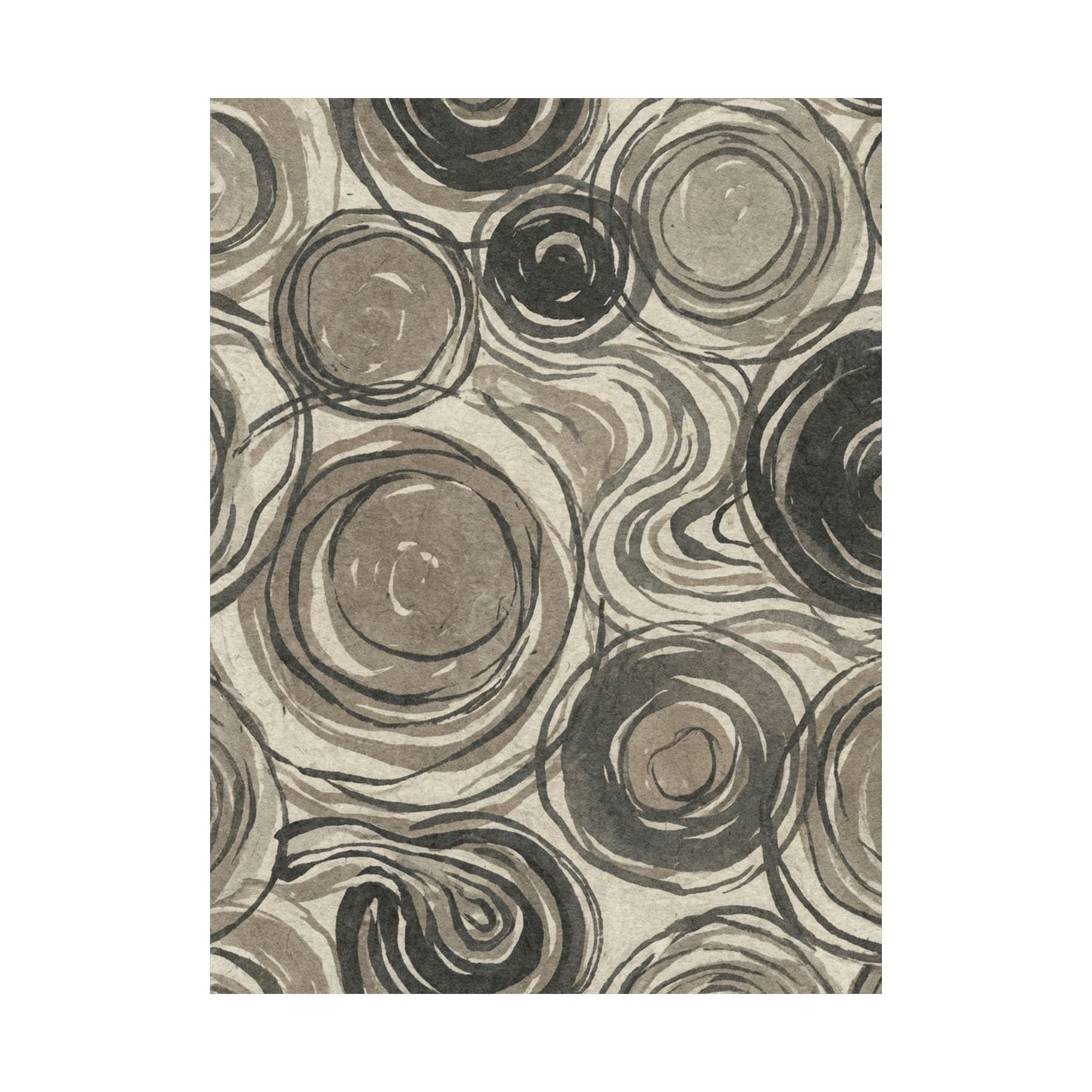 Wabi-sabi Pattern Japandi Japanese Pattern Wall Art Print