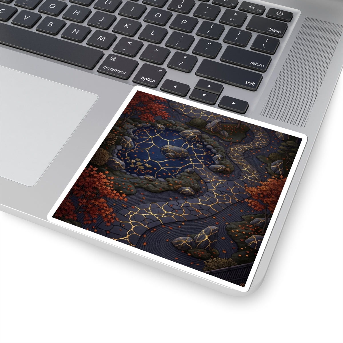 Resilient Moonlit Garden Sticker - Gold Vein Kintsugi