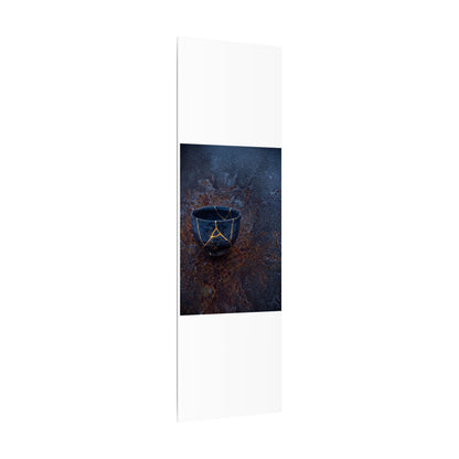 Rust Patina Winter Canvas Art | Kintsugi Healing Design