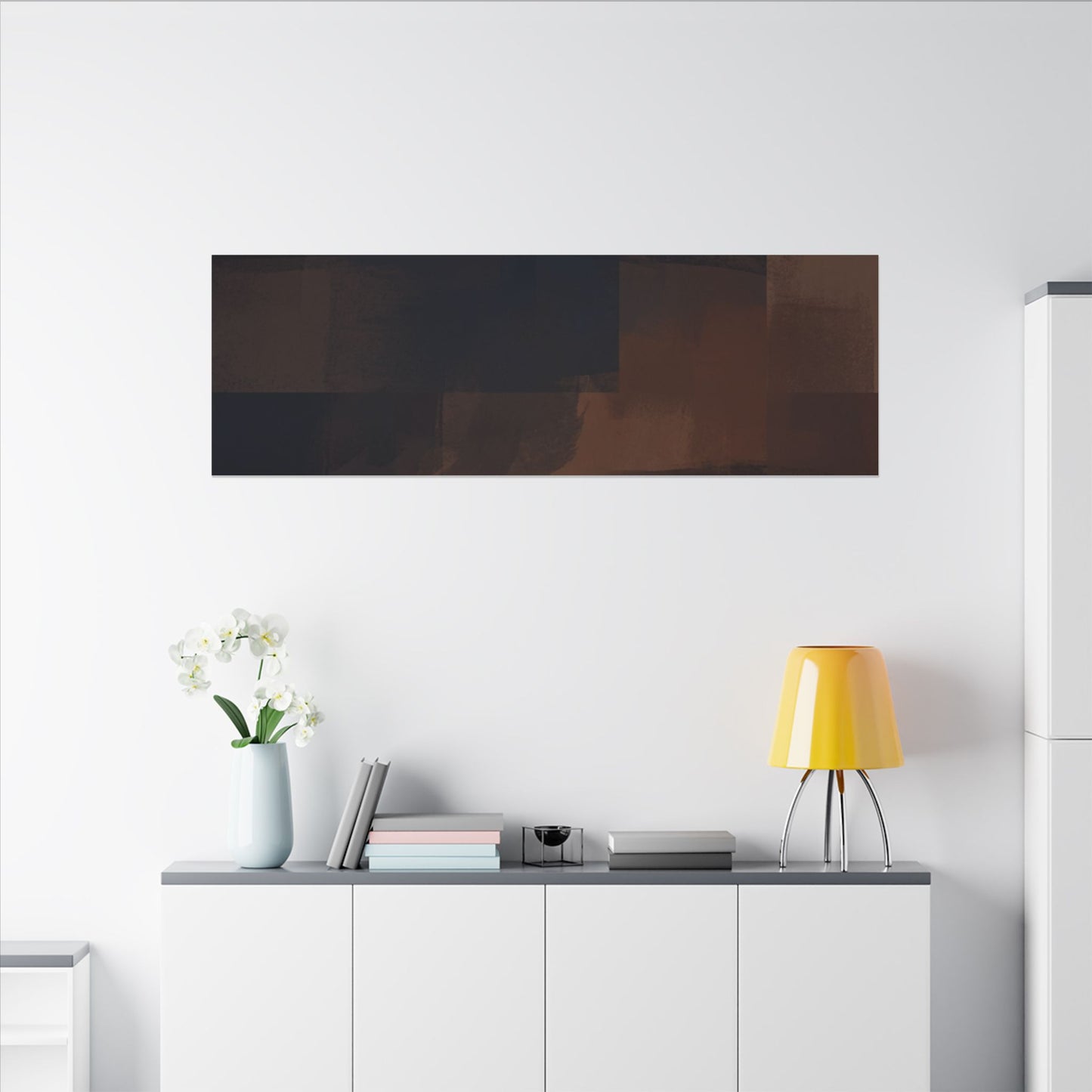 Wabi-sabi Minimal-line Japandi Charcoal Canvas Art