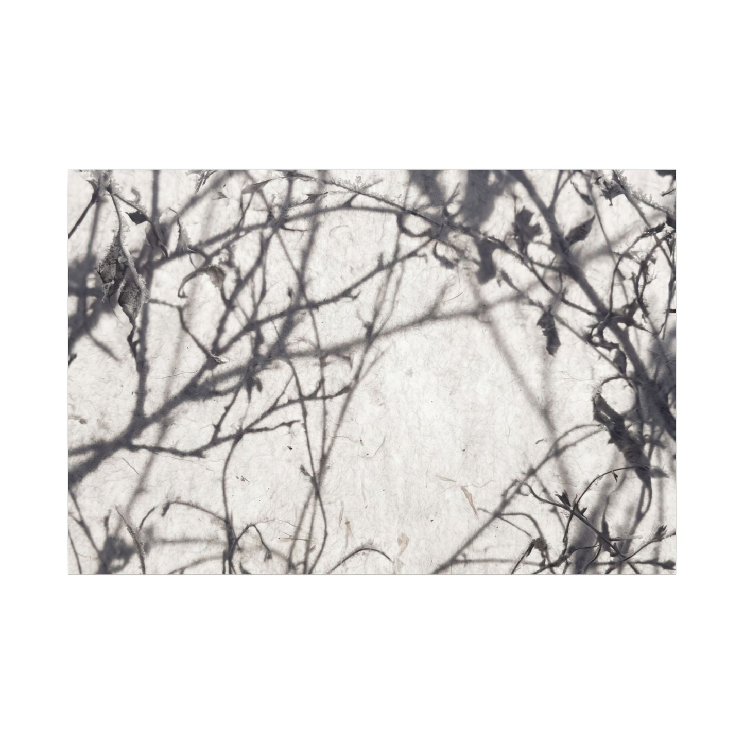 Winter Shadow Play Japanese Pattern Canvas Art | Elegant Decor